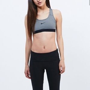 Nike dark gray sports bra